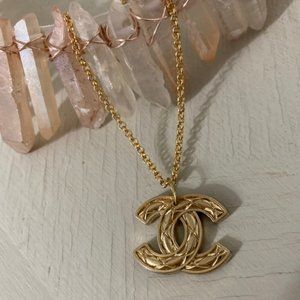 Vintage Repurposed Chanel Button Necklace